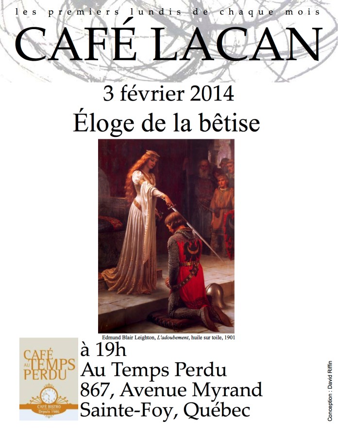 Café Lacan Affiche